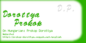 dorottya prokop business card
